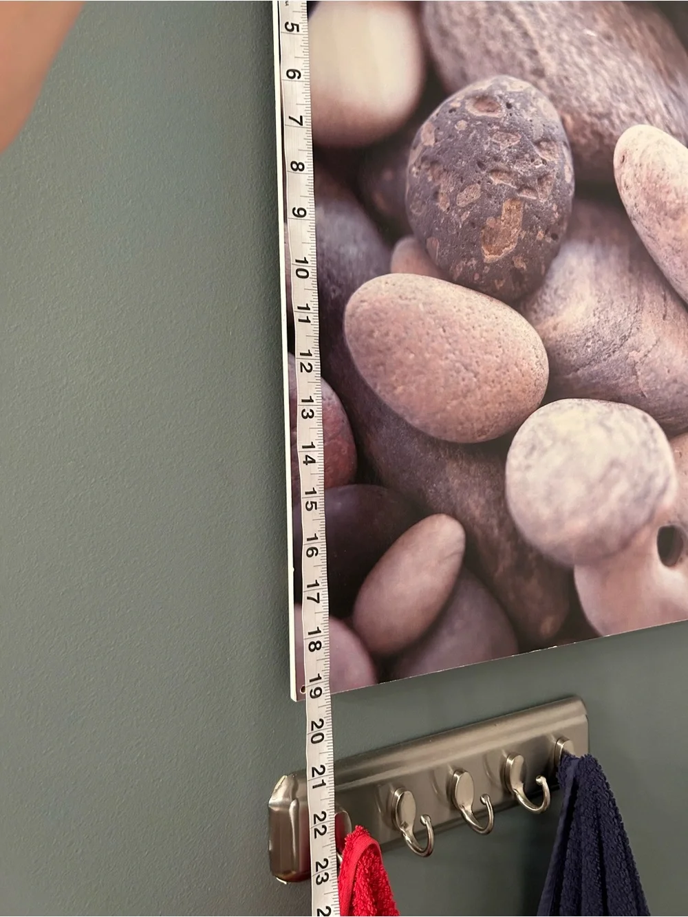 Neutral Pebble Stones Canvas Wall Art – Home Wall Decor (ab 15 in w, 19in h)